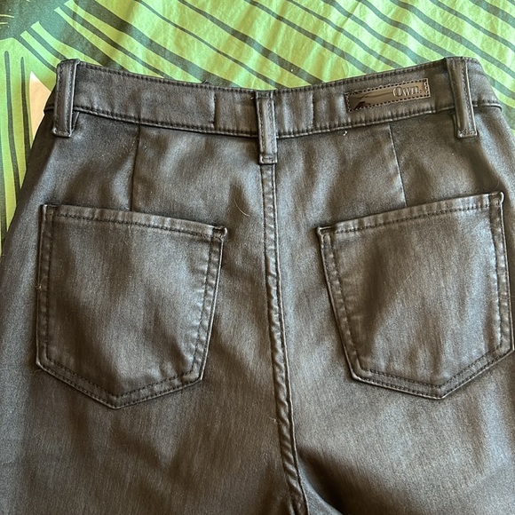 OWN high rise coated ankle skinny with unfinished hem sz27 - Picture 5 of 6